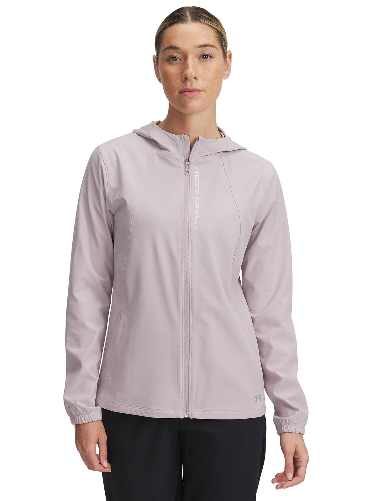 Chaqueta UA outrun the storm gris para mujer