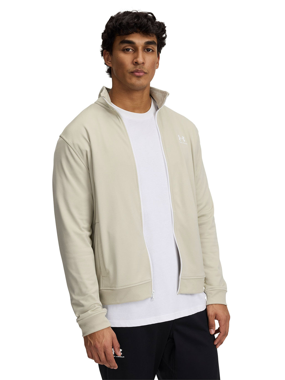 Chaqueta UA sportstyle tricot café para hombre