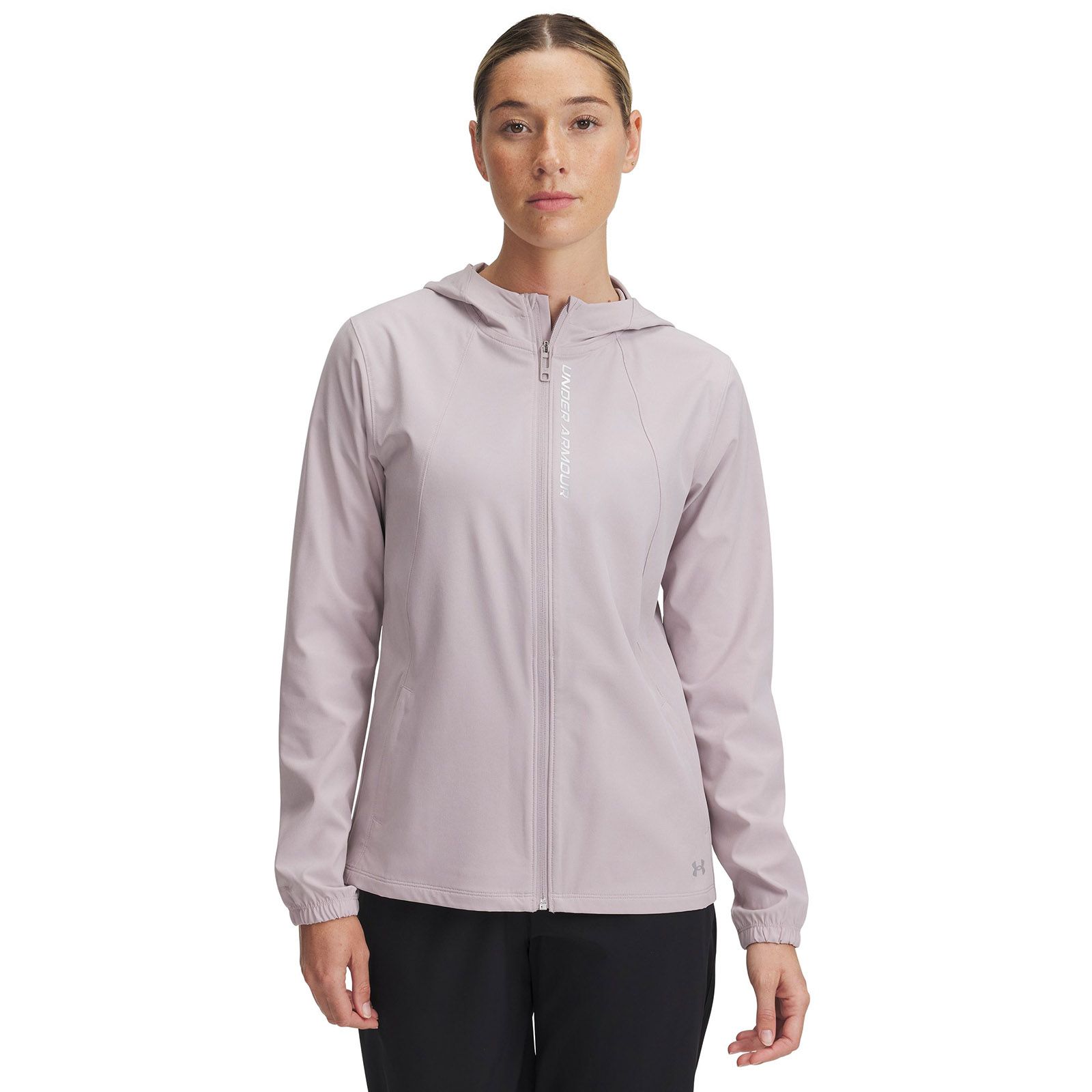Chaqueta Under Armour outrun the storm gris para mujer
