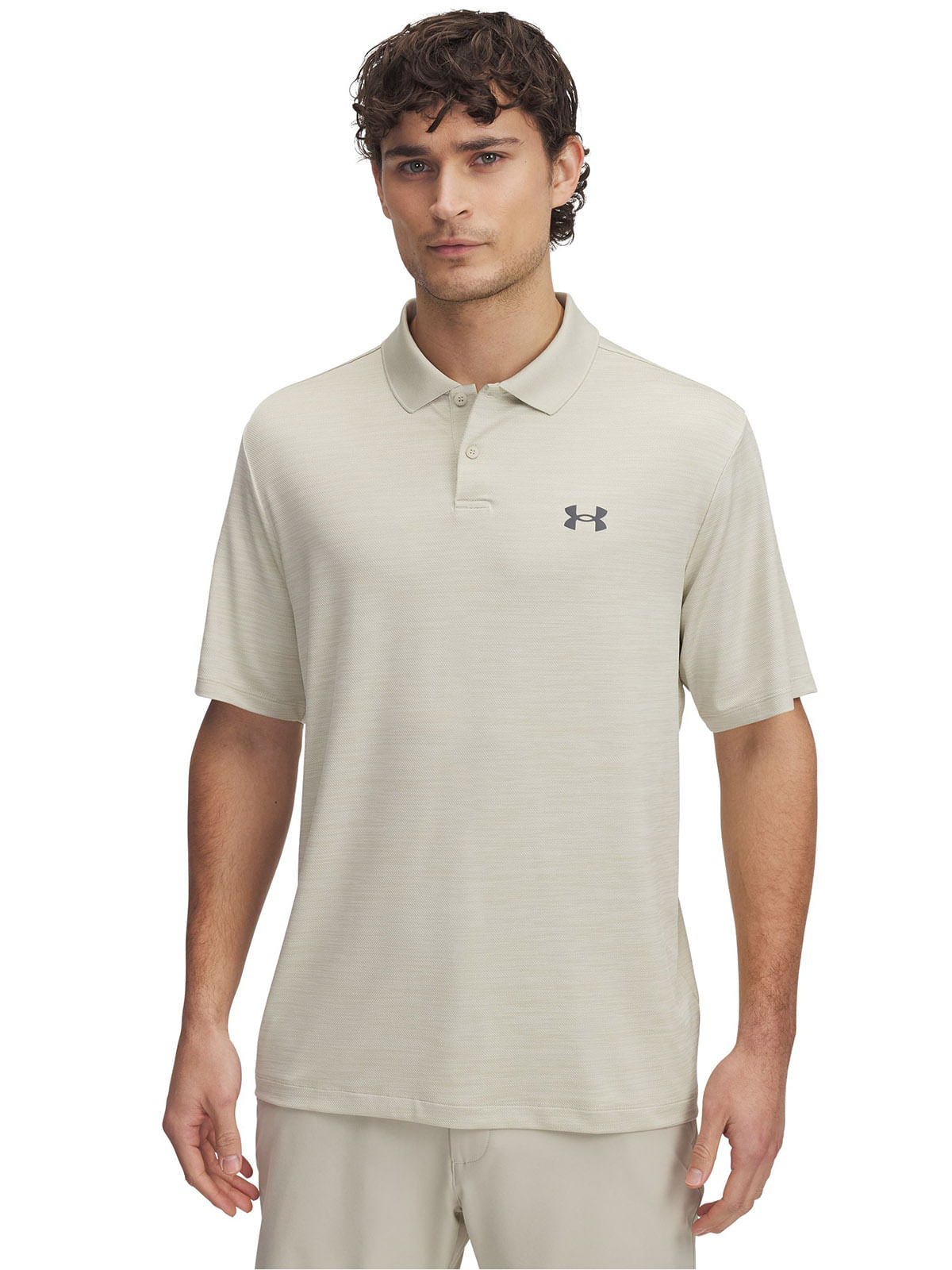Polera manga corta UA matchplay café para hombre