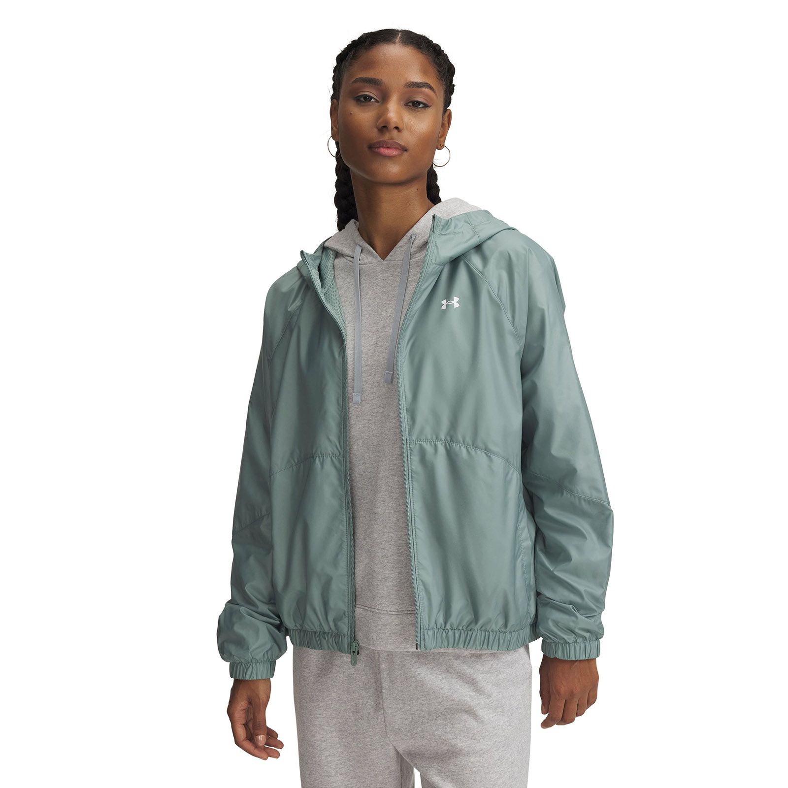 Cortaviento mujer Under Armour Rival sport verde