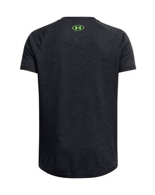 Polera manga corta Under Armour tech negro para niños