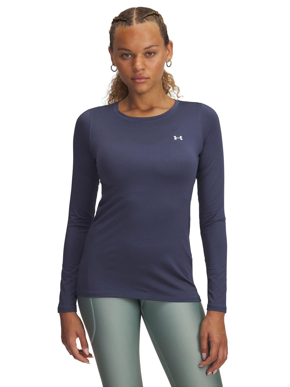 Primera capa Heatgear armour gris para mujer
