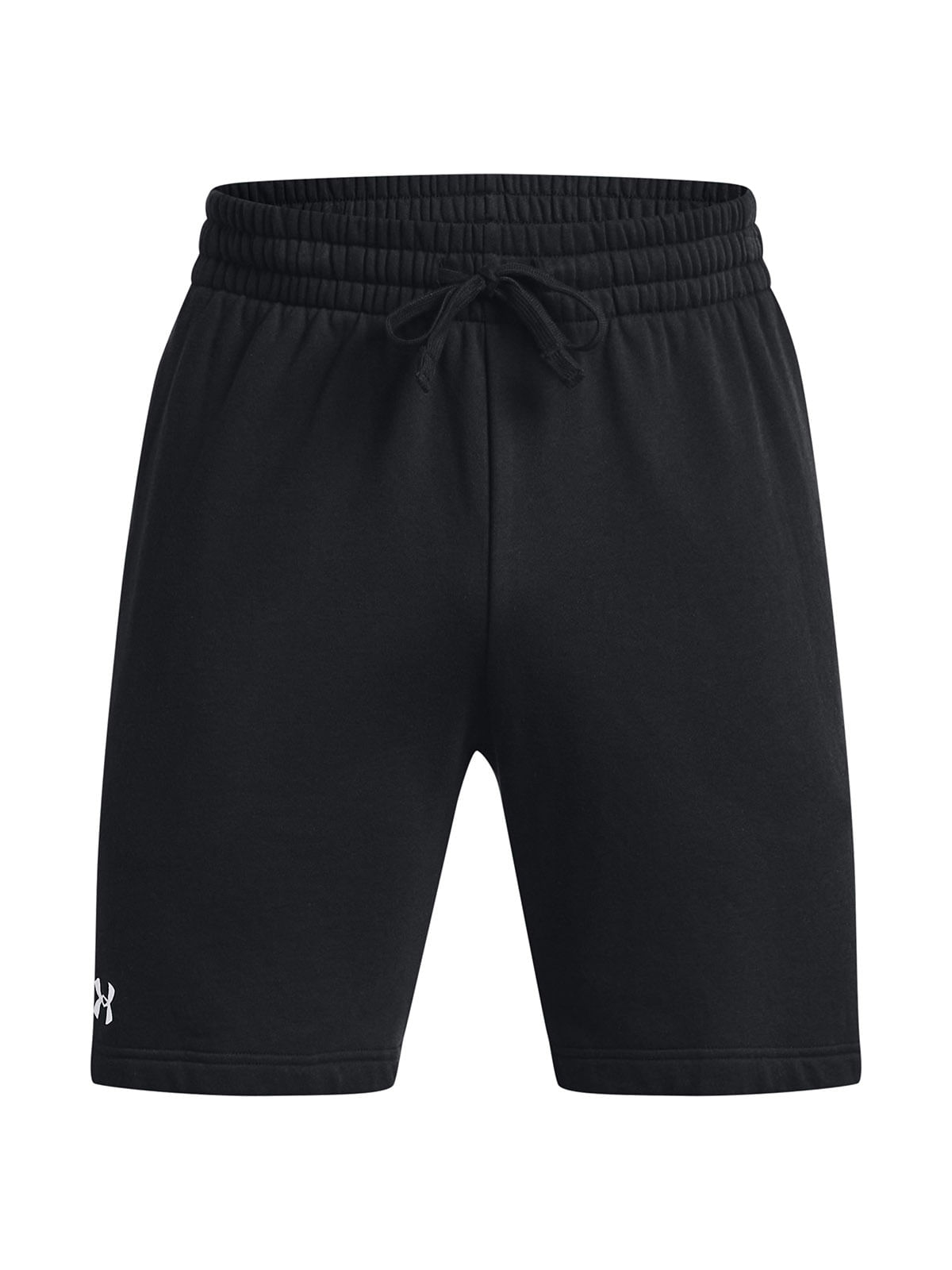 Shorts UA Rival fleece negro para hombre