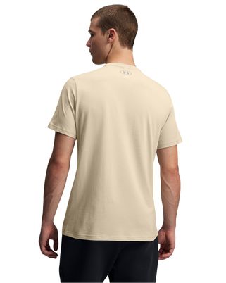 Polera manga corta Under Armour foundation café para hombre