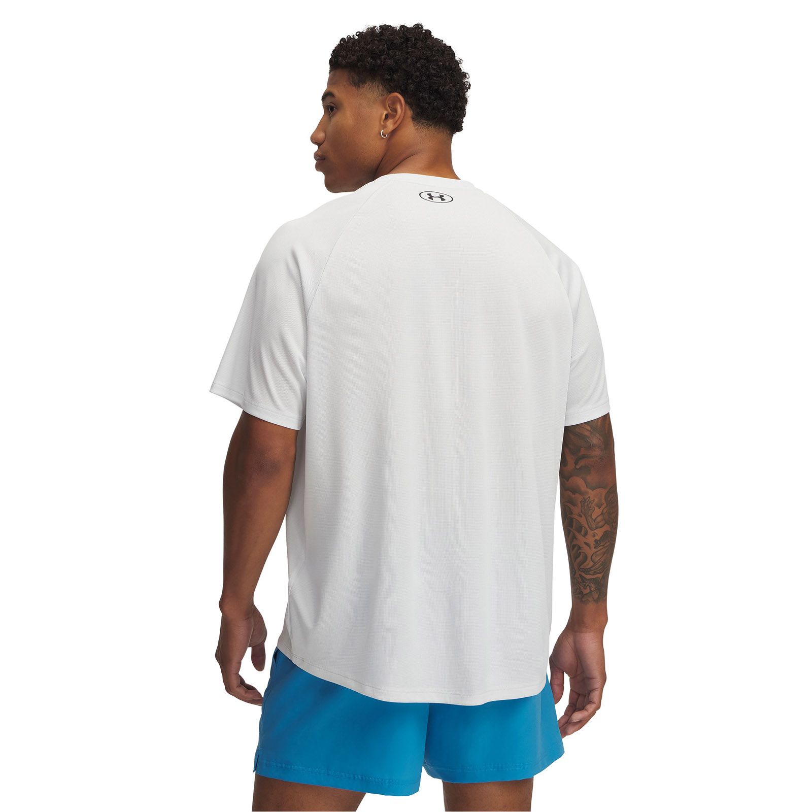 Polera manga corta Under Armour tech gris para hombre