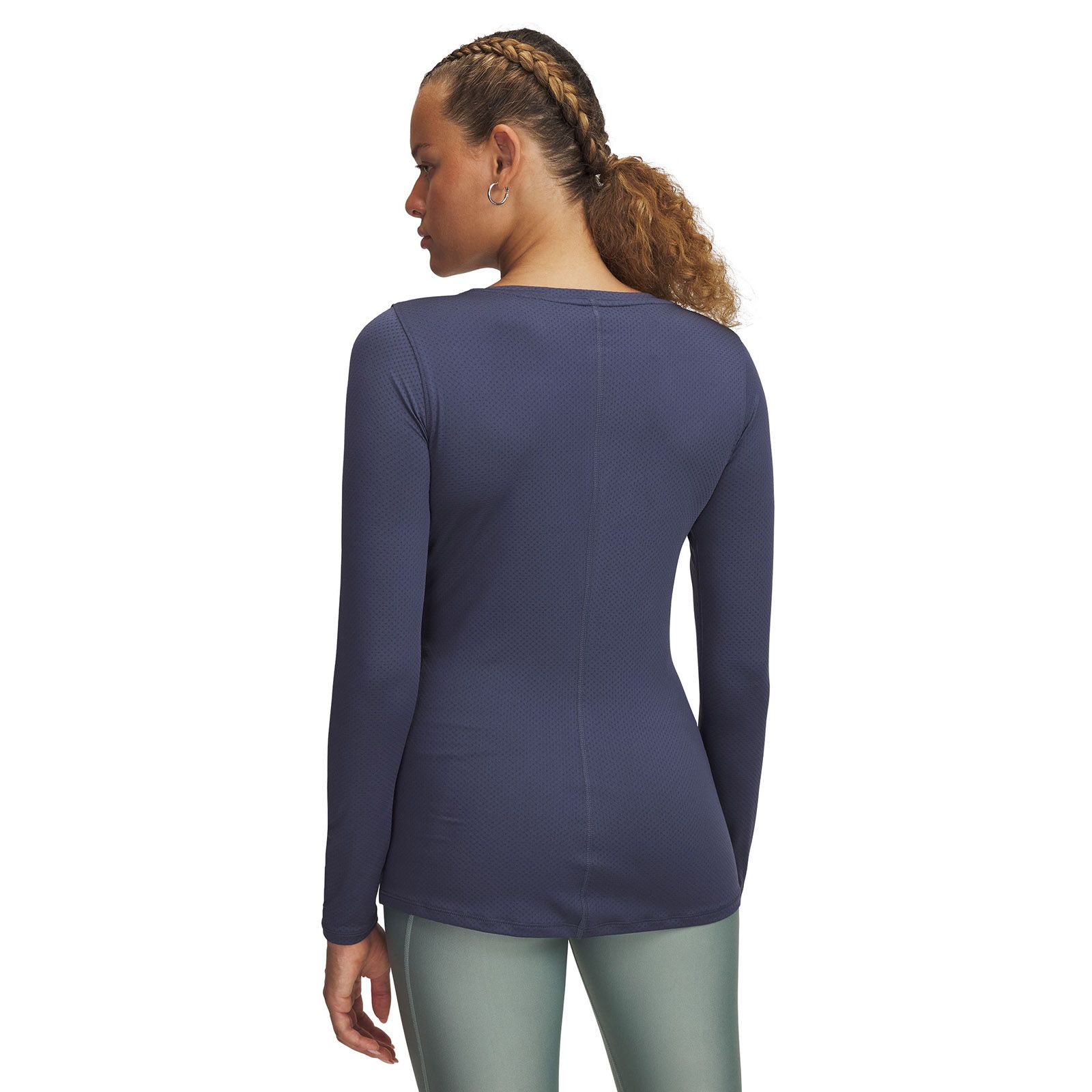Primera capa Heatgear armour gris para mujer Under Armour