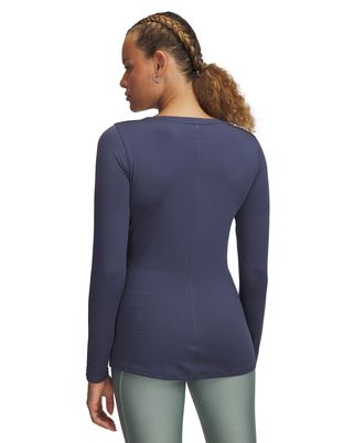 Primera capa Heatgear armour gris para mujer Under Armour