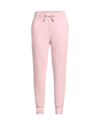 Jogger Under Armour Rival fleece rosado para niñas
