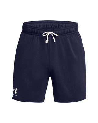 Shorts Under Armour Rival terry azul marino para hombre