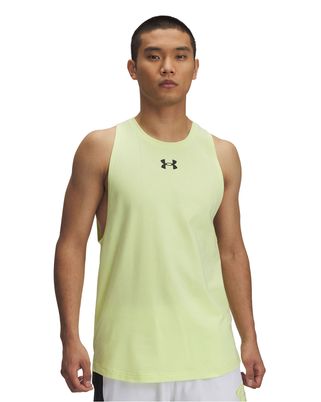 Polera sin mangas Under Armour zone amarillo para hombre