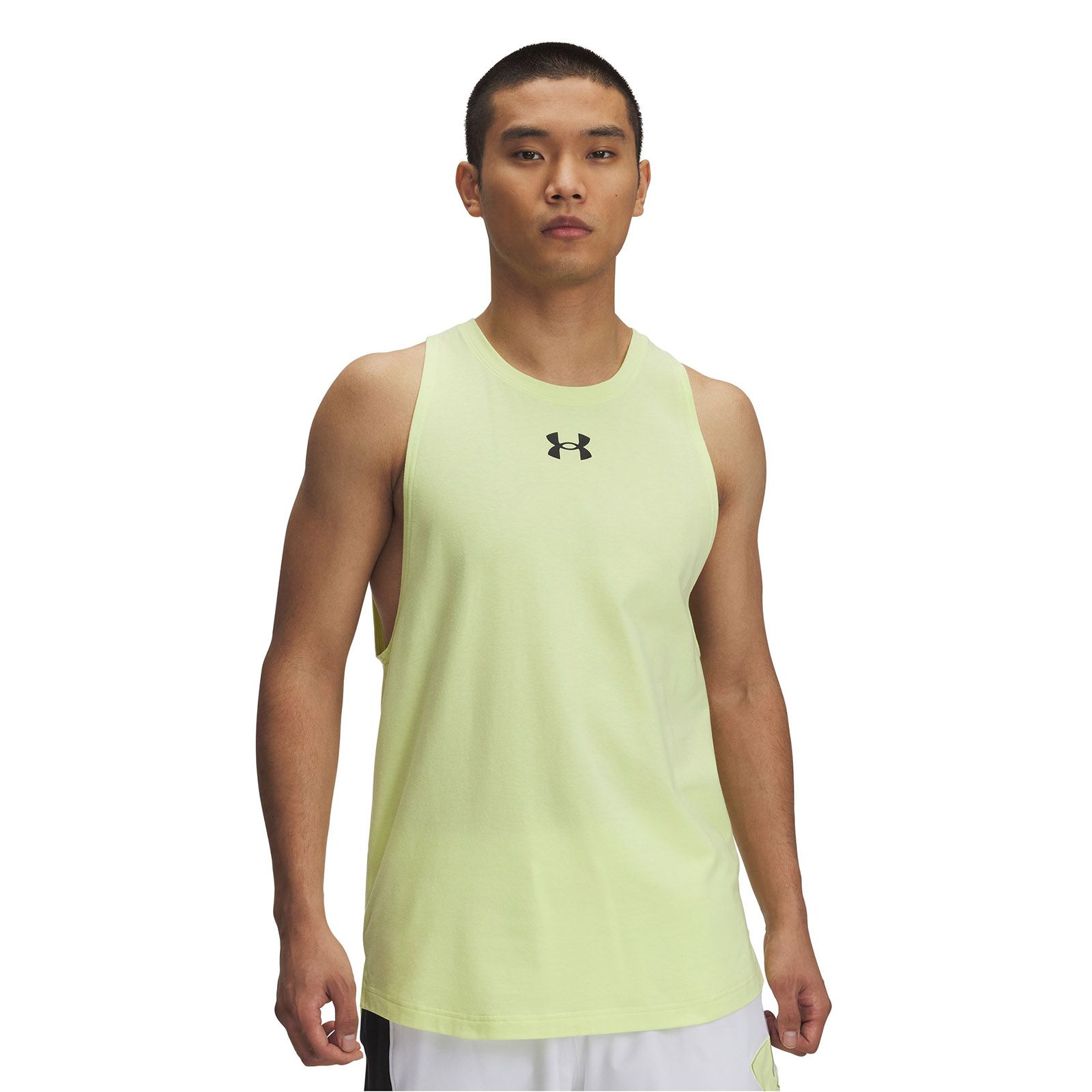 Polera sin mangas Under Armour zone amarillo para hombre