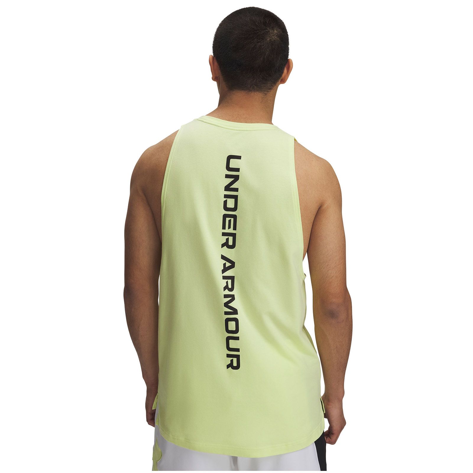Polera sin mangas Under Armour zone amarillo para hombre