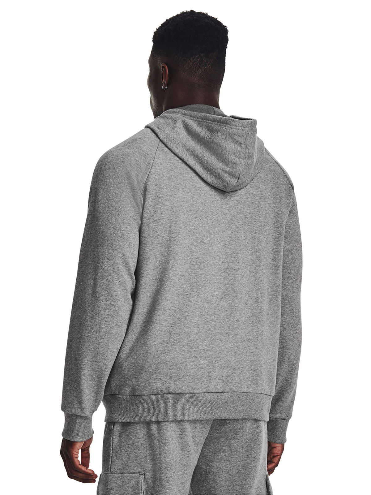 Polerón UA Rival fleece gris para hombre