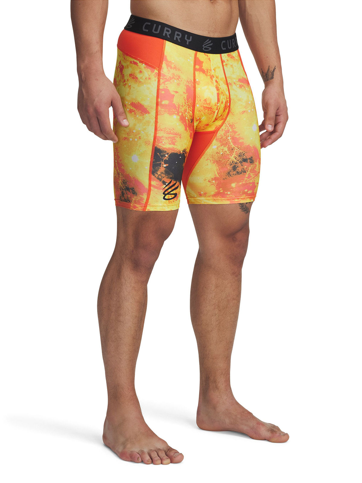 Shorts Curry Heatgear naranjo para hombre