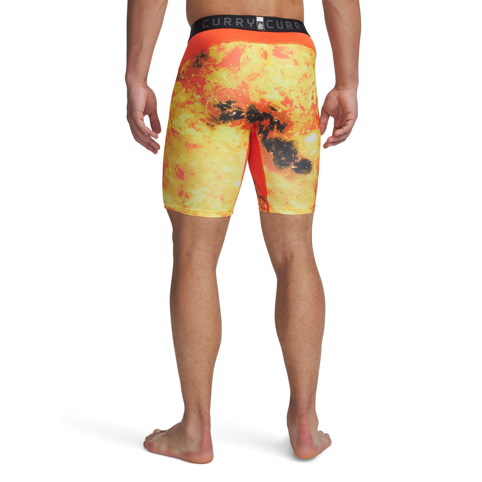 Shorts Curry Heatgear naranjo para hombre Under Armour