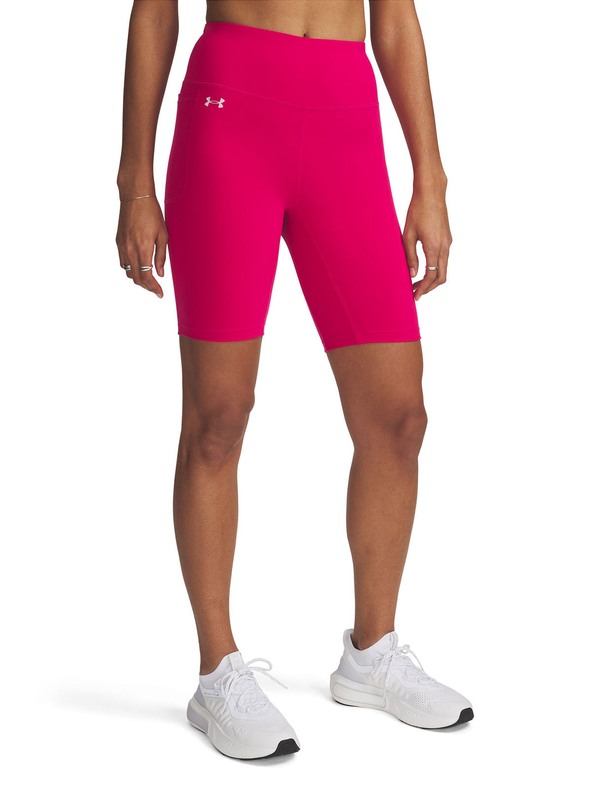 Calzas UA motion bike shorts morado para mujer