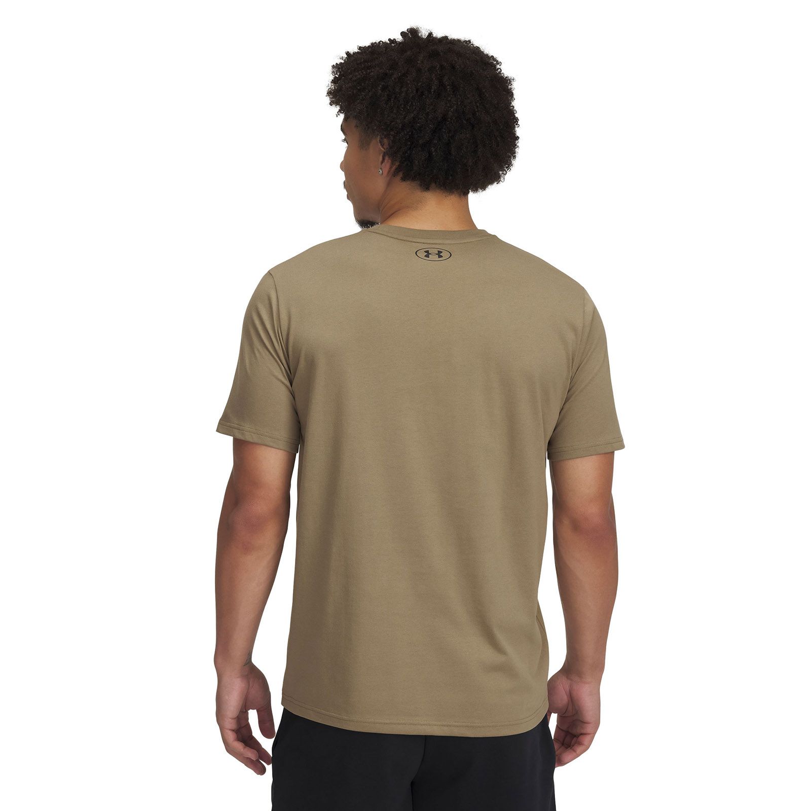 Polera manga corta Project Rock payoff café para hombre Under Armour