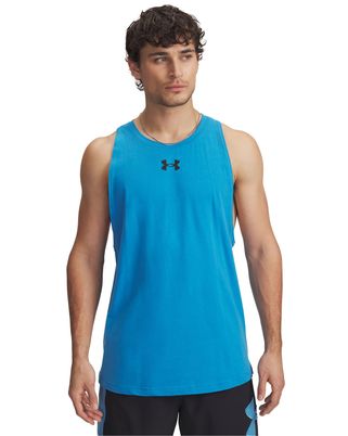 Polera sin mangas Under Armour zone azul para hombre