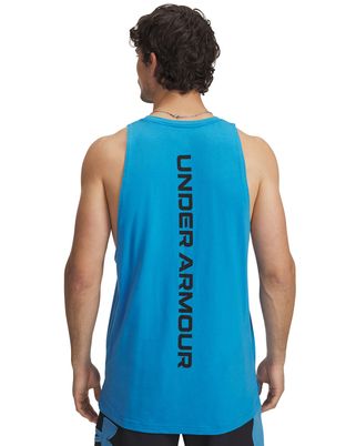 Polera sin mangas Under Armour zone azul para hombre