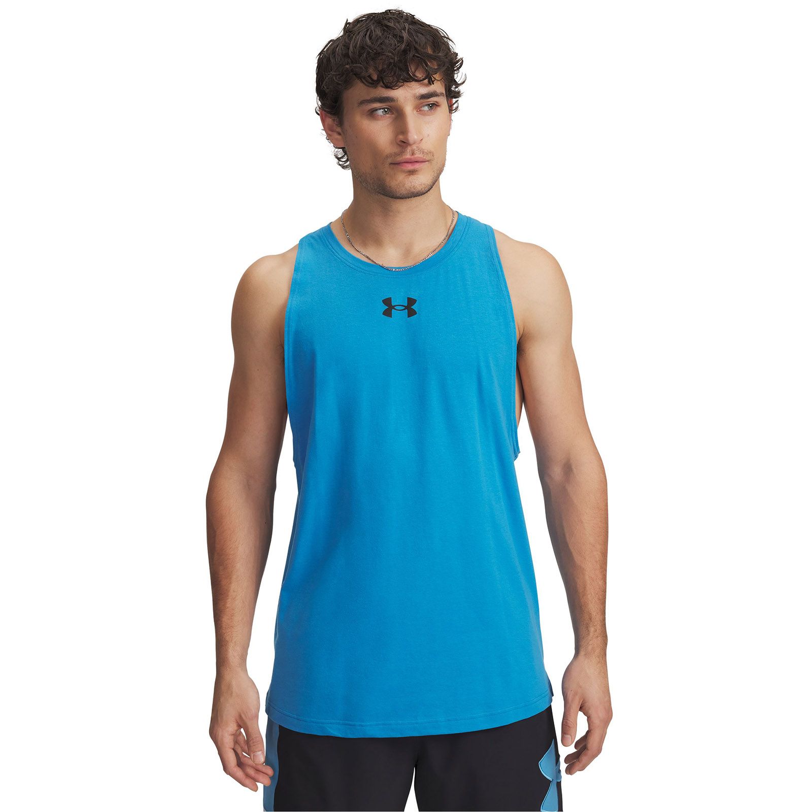 Polera sin mangas Under Armour zone azul para hombre