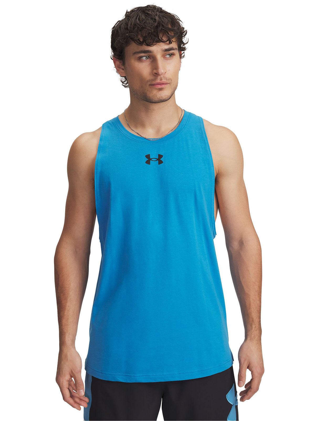 Polera sin mangas UA zone azul para hombre