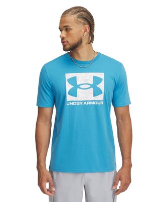 Polera manga corta Under Armour abc camo azul para hombre