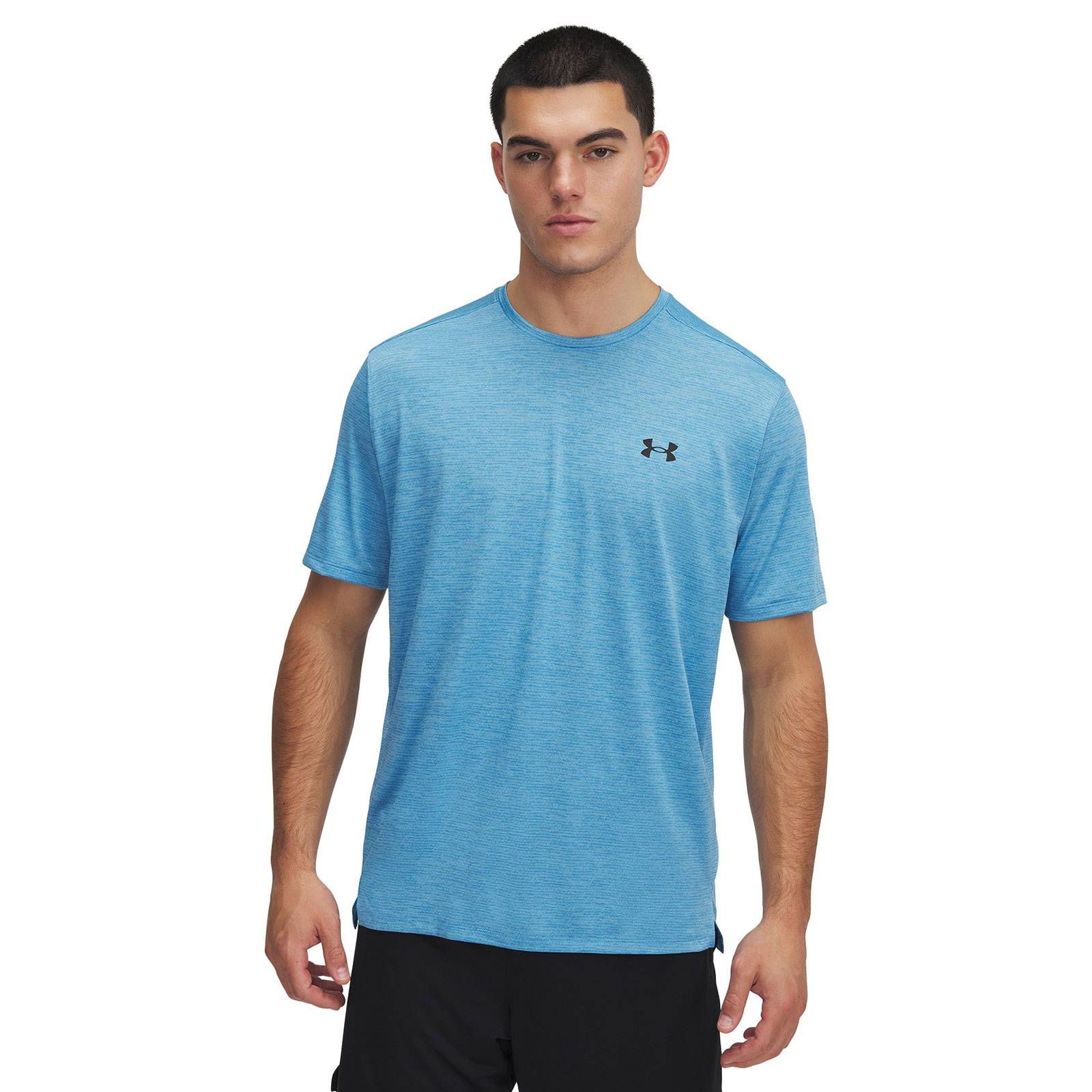 Polera manga corta Under Armour tech vent azul para hombre
