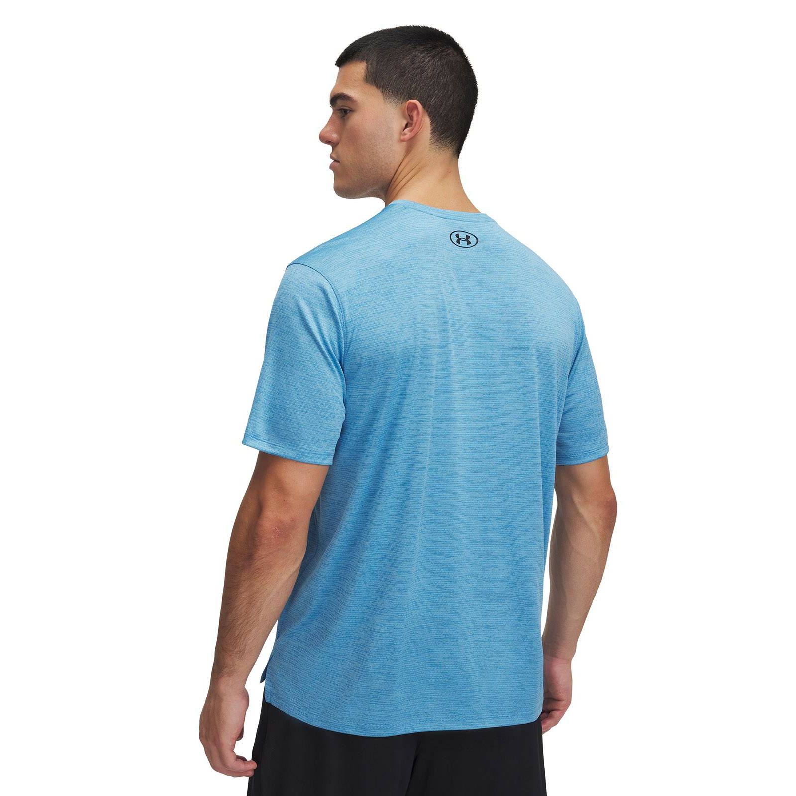 Polera manga corta Under Armour tech vent azul para hombre