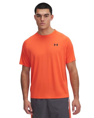 Polera manga corta Under Armour tech 2.0 naranjo para hombre