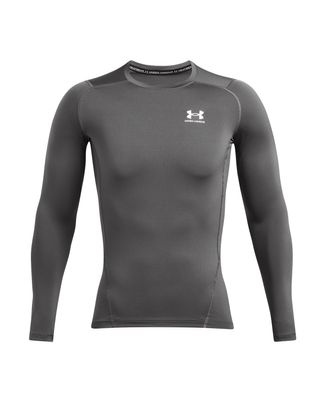Primera capa manga larga Heatgear gris para hombre Under Armour