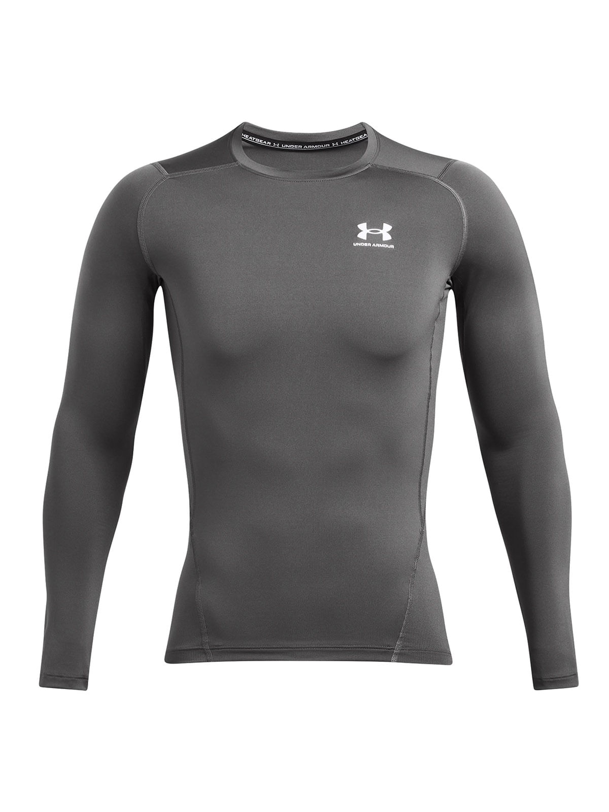 Primera capa manga larga Heatgear gris para hombre