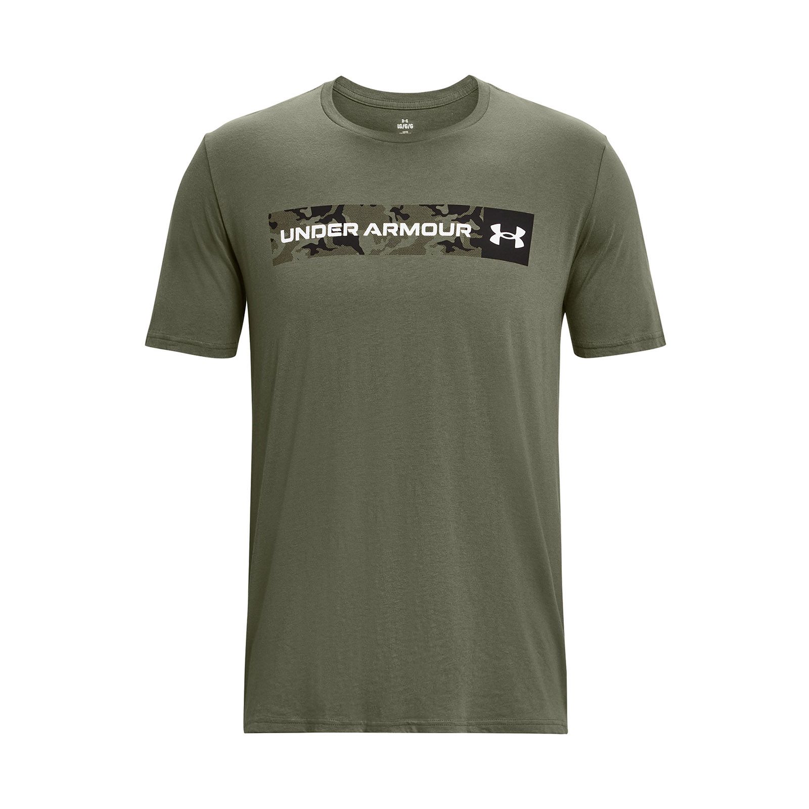Polera manga corta Camo Chest Stripe para hombre Under Armour