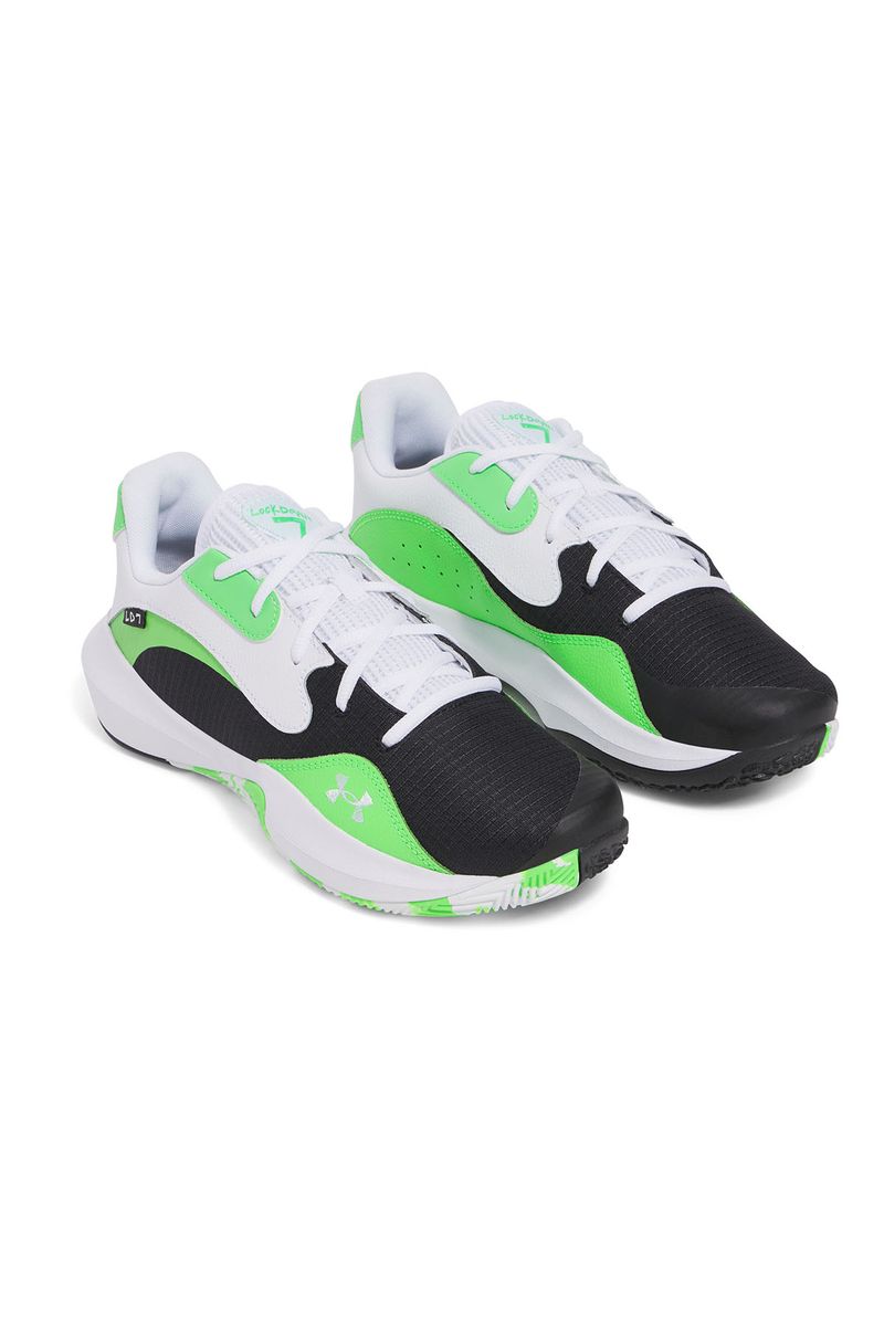 Zapatillas-unisex-UA-Lockdown-7-low-Basketball-negro