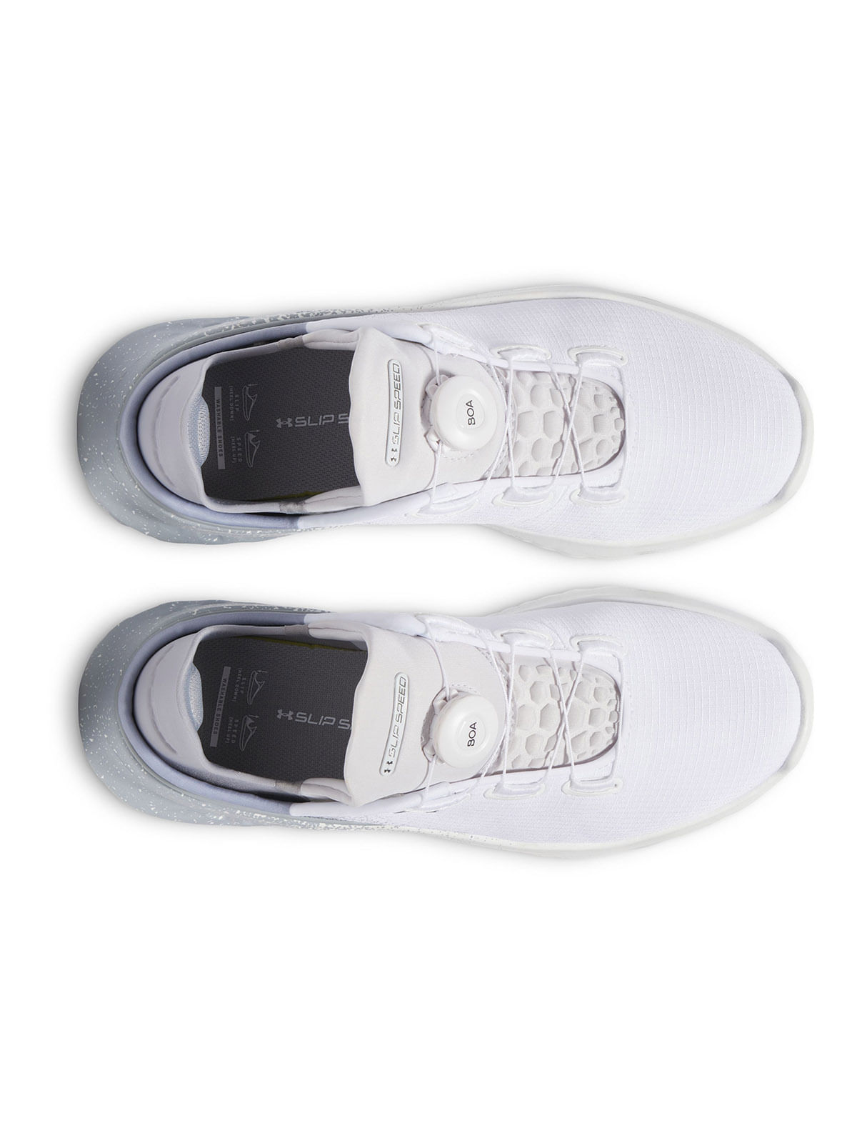 Zapatillas unisex UA Slipspeed mega fade running blanco