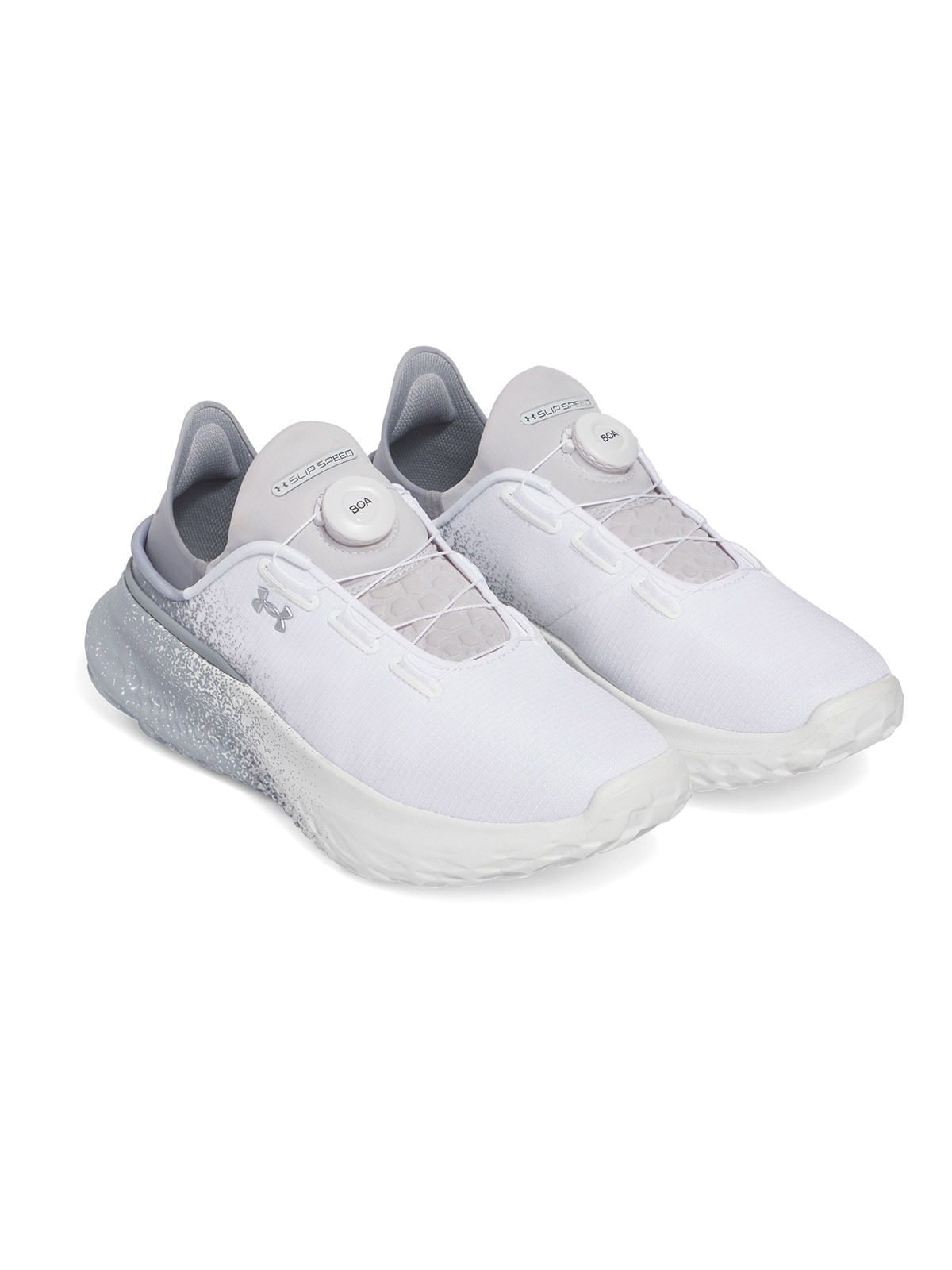 Zapatillas unisex UA Slipspeed mega fade running blanco