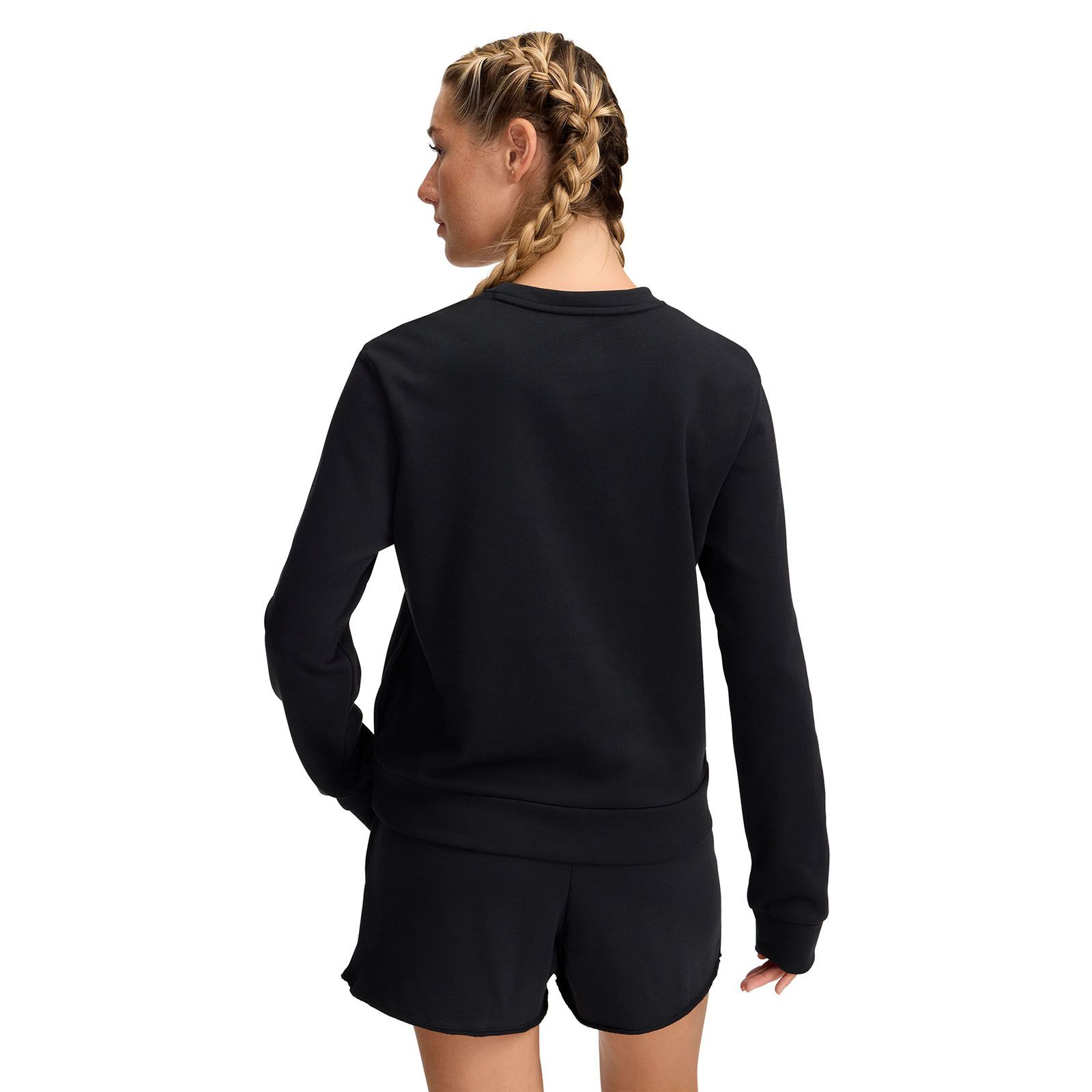 Polerón UA Rival Terry Crew negro para mujer