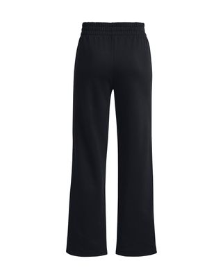 Pantalón UA Rival Fleece Straight Leg negro para mujer
