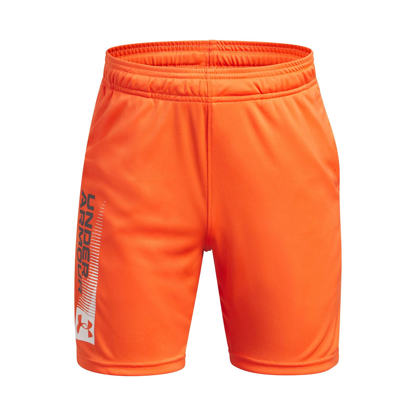 Shorts UA Tech Wordmark naranjo para niño