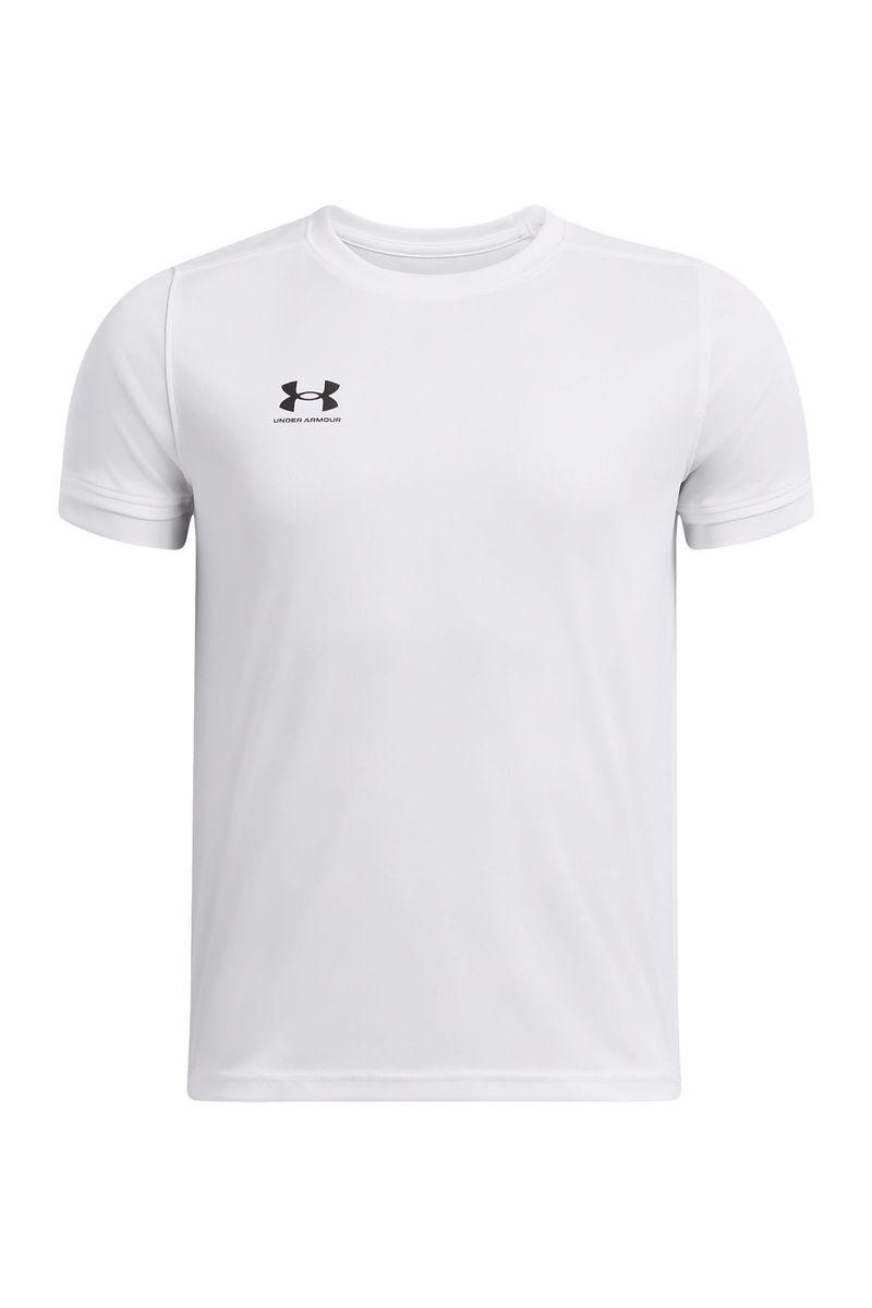 Polera-manga-corta-UA-Challenger-blanco-para-niño