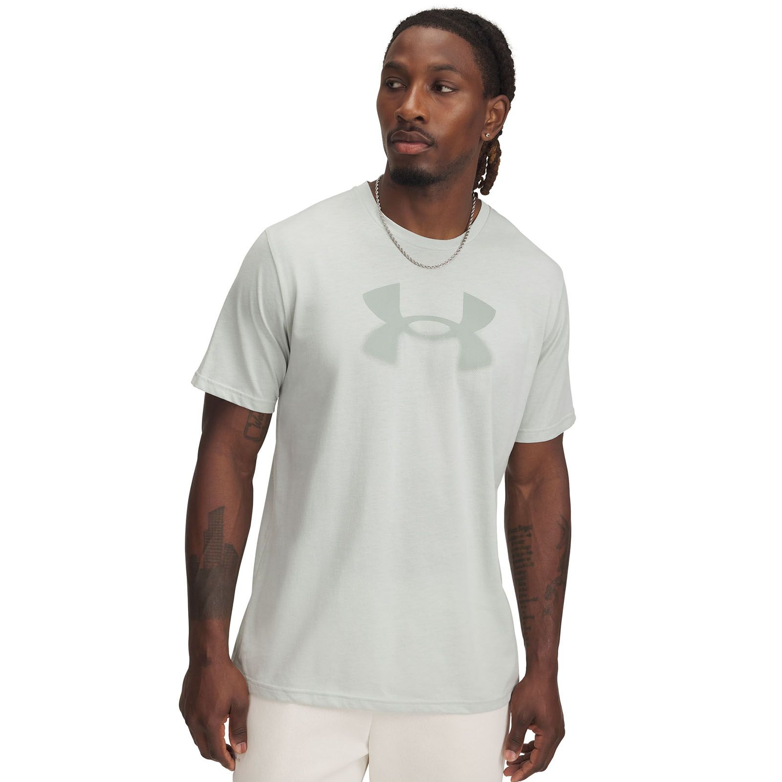 Polera manga corta UA Reflective verde para hombre