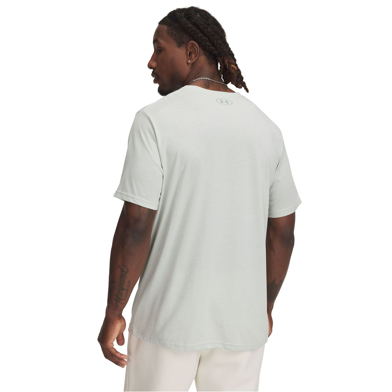 Polera manga corta UA Reflective verde para hombre