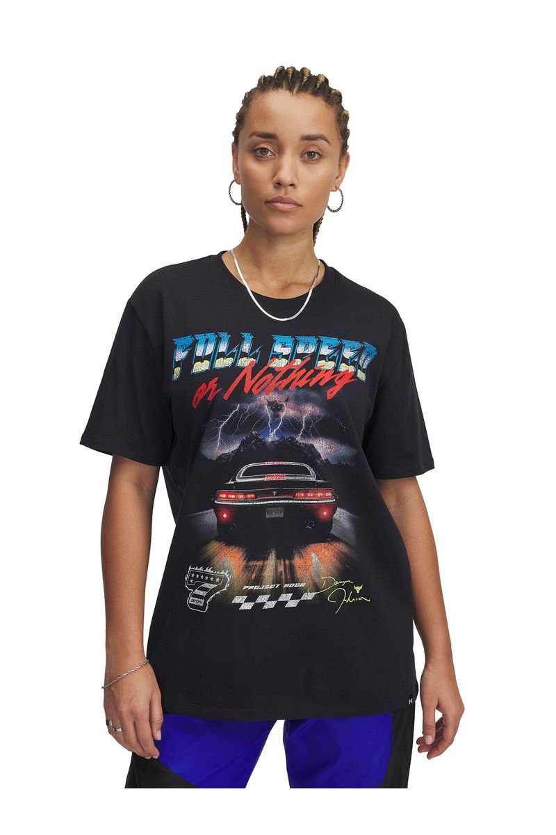 Polera-manga-corta-UA-Project-Rock-negro-para-mujer