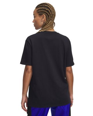 Polera manga corta UA Project Rock negro para mujer