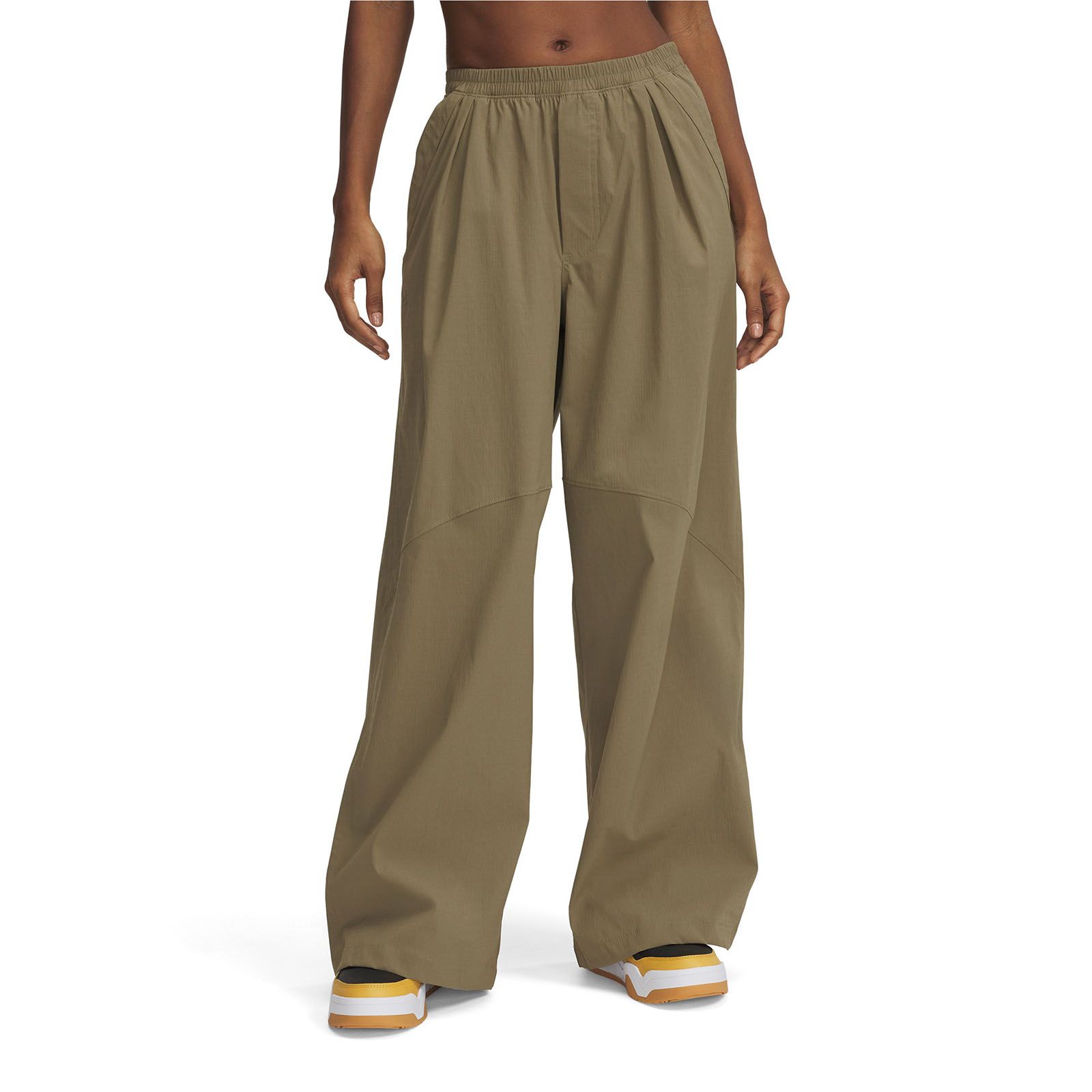 Pantalón UA Unstoppable Parachute café para mujer