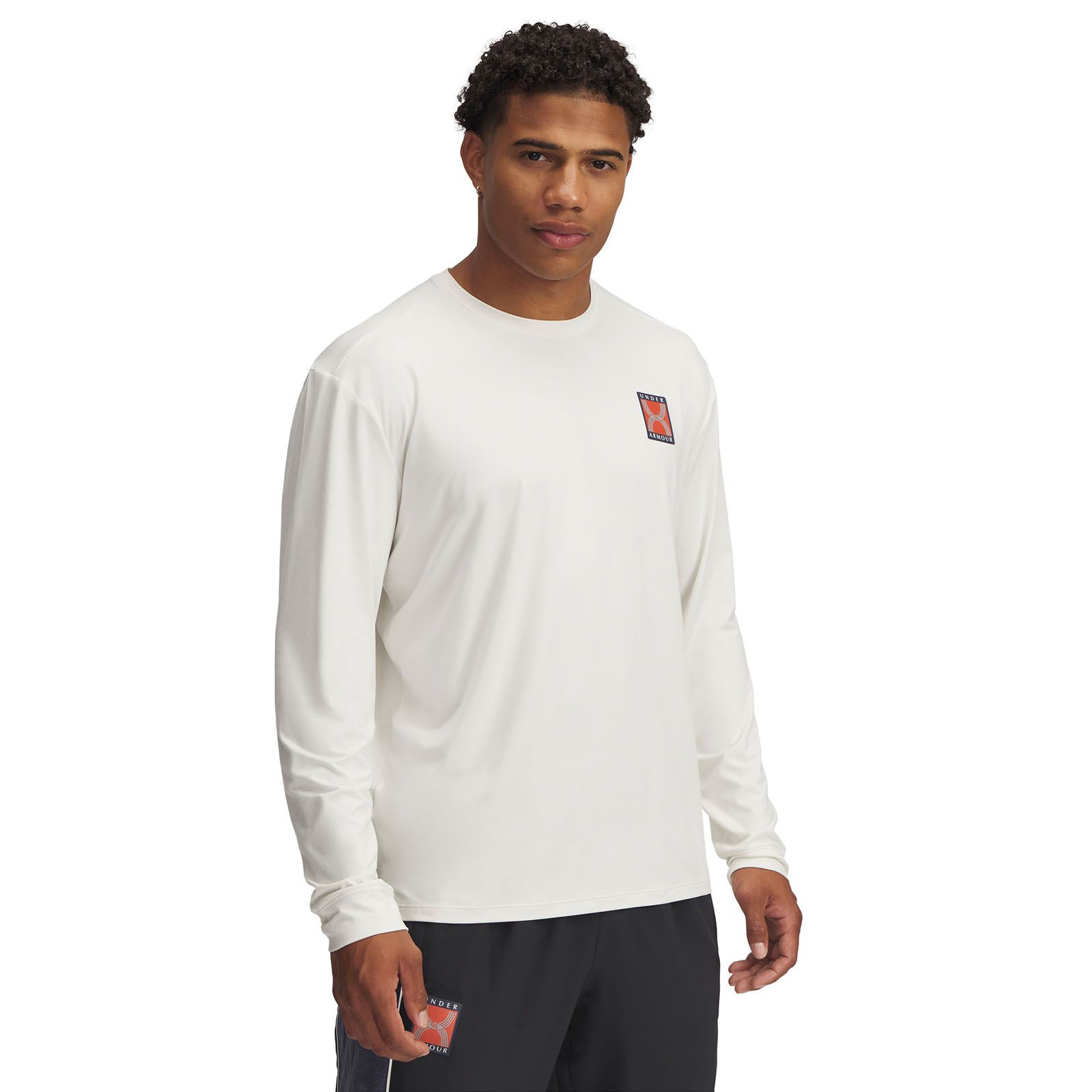 Polerón UA Run 96 blanco para hombre
