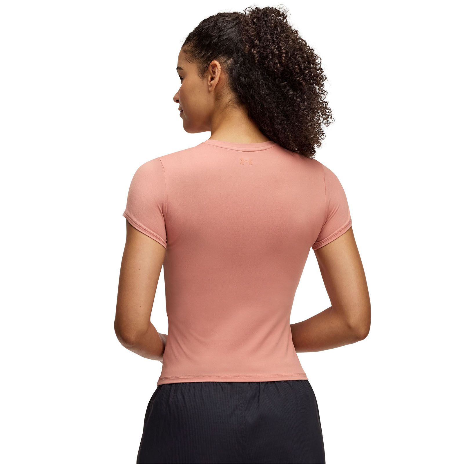 Polera manga corta UA Meridian rosado para mujer