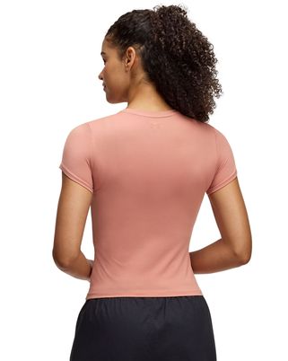 Polera manga corta UA Meridian rosado para mujer