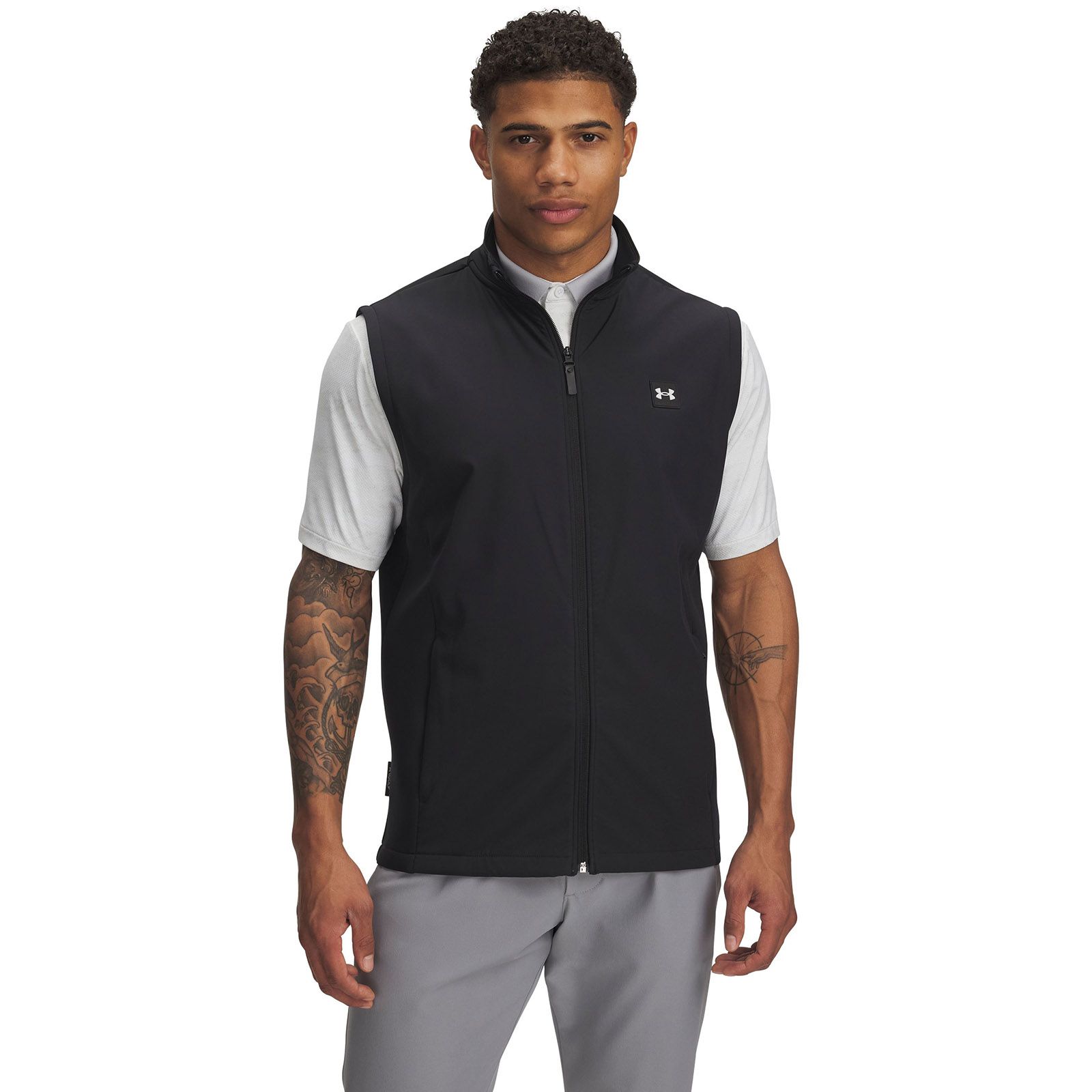Parka sin mangas UA Drive Pro Storm negro para hombre