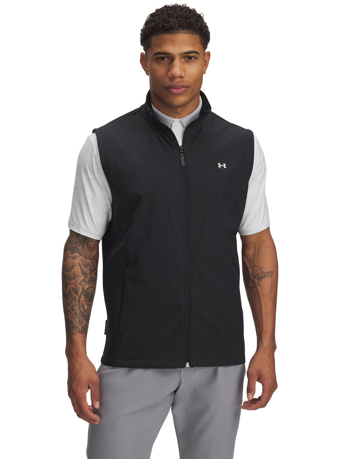 Parka sin mangas UA Drive Pro Storm negro para hombre